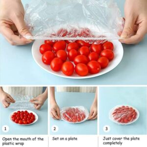 100 Pcs Disposable Food Cover Plastic Shopper Bags | Hygienic & Lightweight | Multi‑Purpose Use - Pack of 1