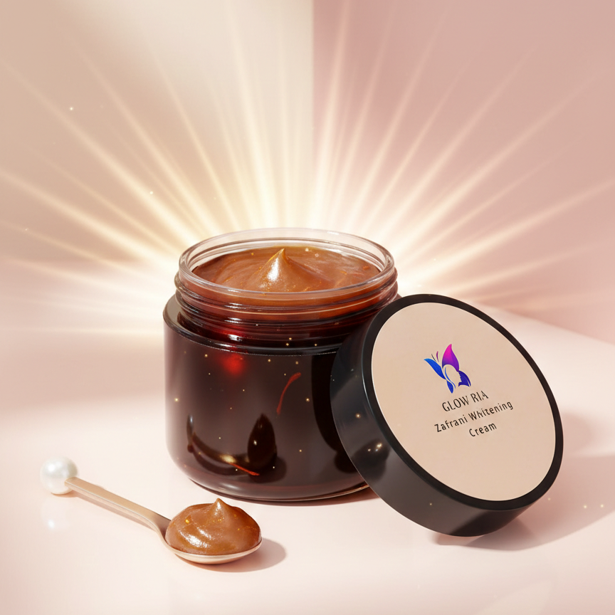 Glow Ria Zafrani Whitening Cream – Brightening & Radiance Boost Formula for Even Skin Tone | 250g - Image 7