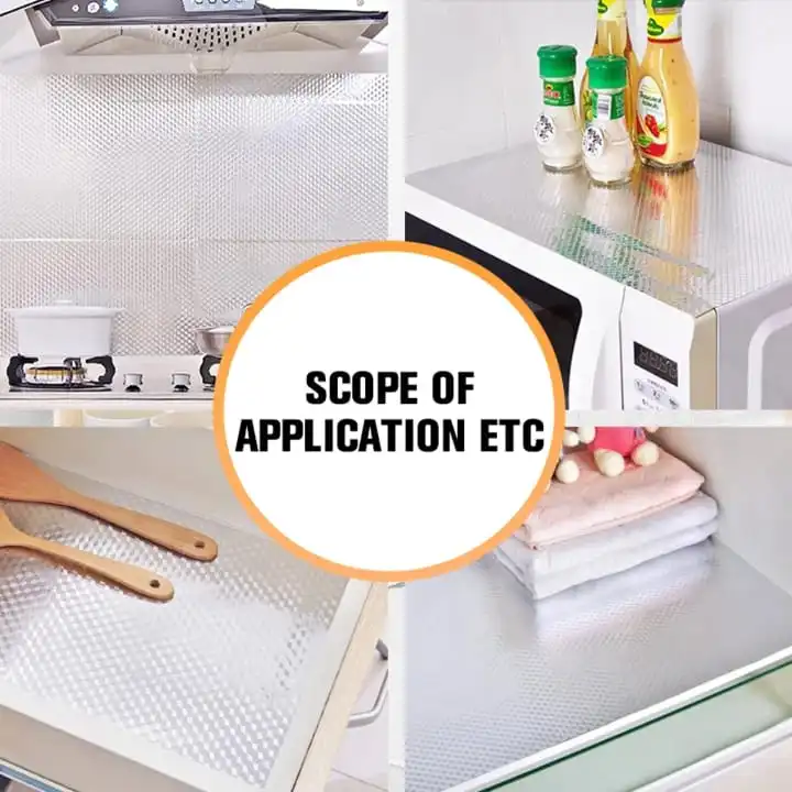 Silver Foil Kitchen Waterproof & Oil Proof Self-Adhesive Sticker Roll – Aluminum Heat Resistant Wallpaper for Stove, Cabinets & Walls (60×200cm) - Image 6