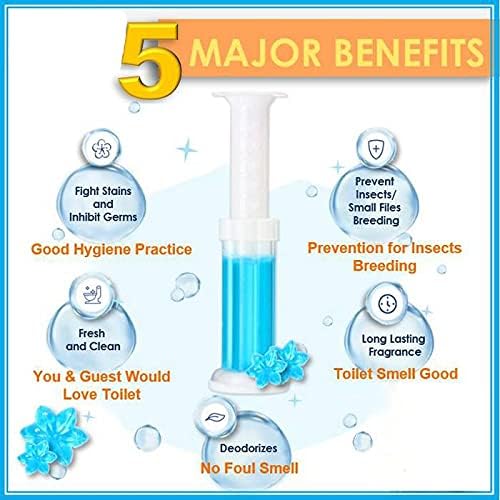 Toilet Cleaning Stamp Gel Toilet Injection Gel Flower Bathroom Cleaner Toilet Gel (Random Color) - Image 5