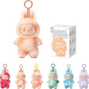 LABUBU Plush Blind Box Doll Keychain | Random Design Bag Charm Collectible Toy - (Random Color)