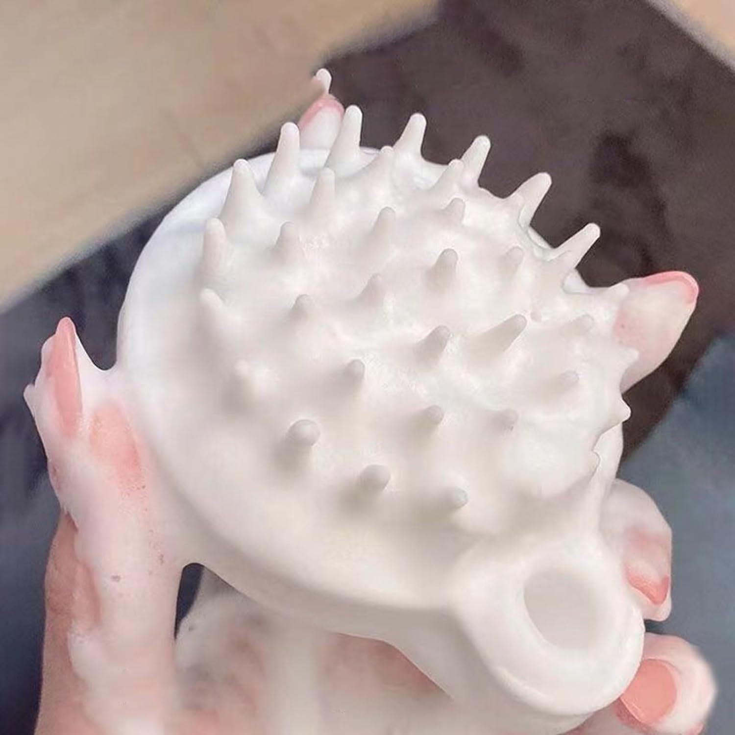 1 Piece Scalp Shampoo Massager Brush | Scalp Hair Scrubber With Soft Bristles For All Type Of Hairs ( Random Color ) - Image 7