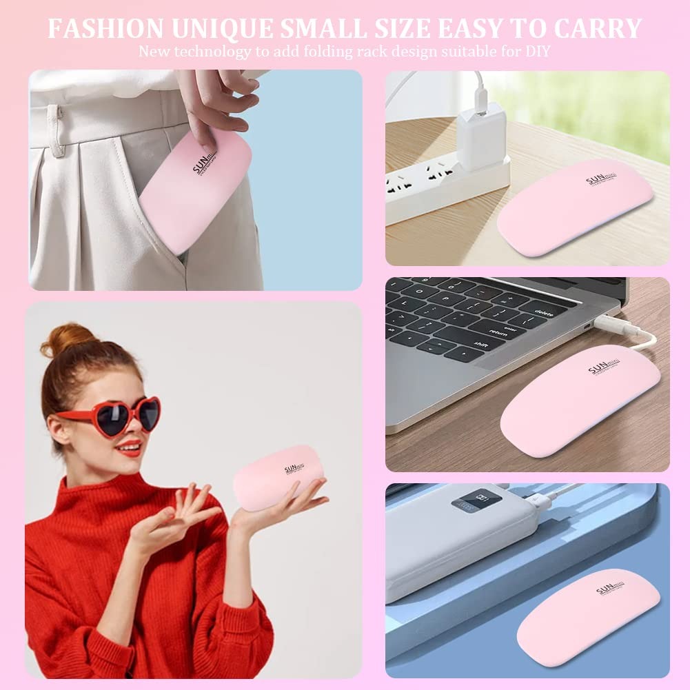 UV Led Lamp For Nails 6W Nail Lamp Light With Timer Mini Premium Quality Smooth Finish Durable Stylish And Compact Design - Image 5