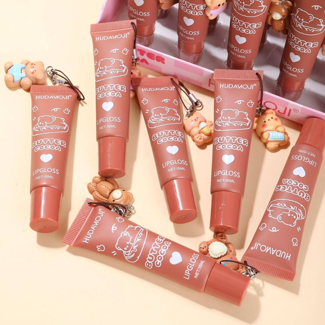 Hudamoji Multi-Shade Butter Cocoa Matte Lip Gloss – Lightweight & Rich Color Collection (Pack Of 2) - Image 5
