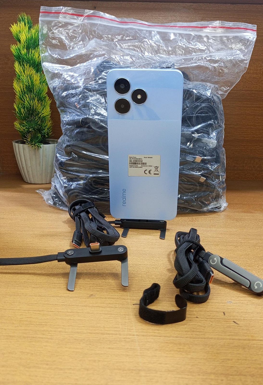 240W 2-in-1 USB-C to C Fast Charging Cable With Foldable Bracket | Type-C to Type-C Data Cable & Desktop Holder - Image 7