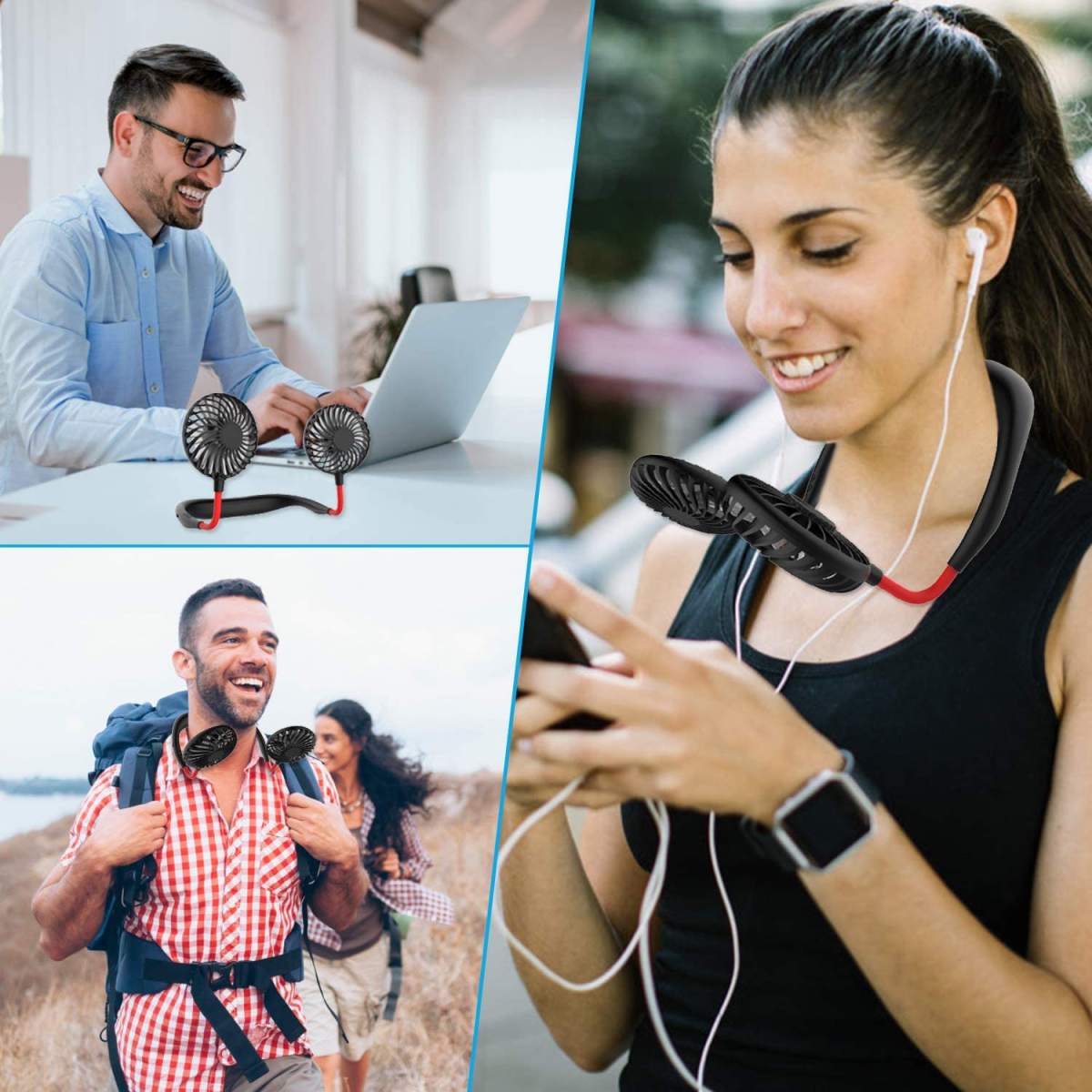 Hands Free Portable Neck Fan - Image 3