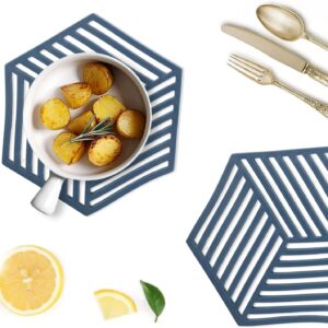 1PCS Multifunction Heat Resistant Silicone Mat Drink Cup Coasters Nonslip Pads Pot Holder Table Placemat Kitchen Accessories (random color)