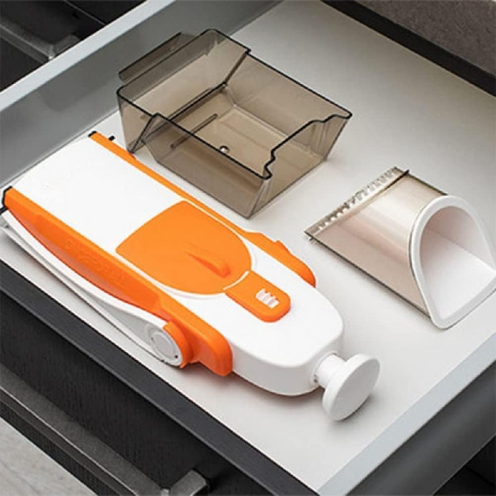 Safe-Slice Vertical Mandoline Slicer – Multi-Purpose Vegetable Cutter & Julienne Tool with Adjustable Thickness - Image 4