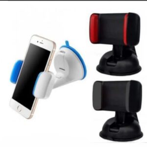 360° Rotation Universal Car Phone Holder – Dashboard & Windscreen Suction Mount Stand | Silicone Suction Cup Phone Bracket (Random Color)