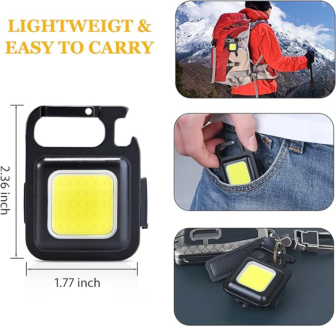 Rechargeable Mini COB Light With Box | 3in1 LED Flash Light | 3 Modes LED Torch Flashlight - Image 3