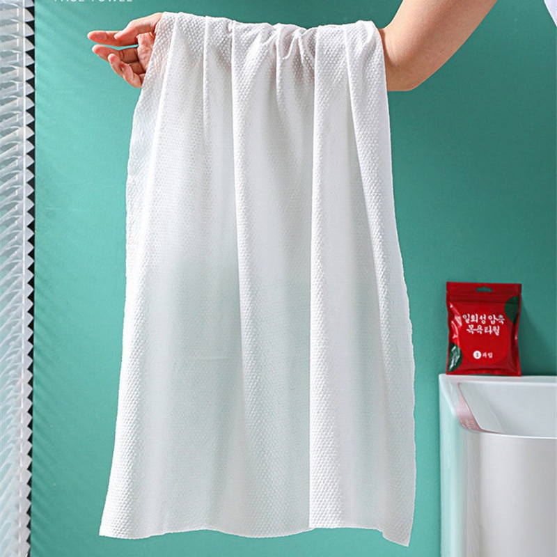 1 PCs of Compressed Bath Towels Disposable Face Towels Large Magical Towel Portable Travel Strong Water Absorption Large Travel Hotel Towels Size 70 X 140 cm - Image 3