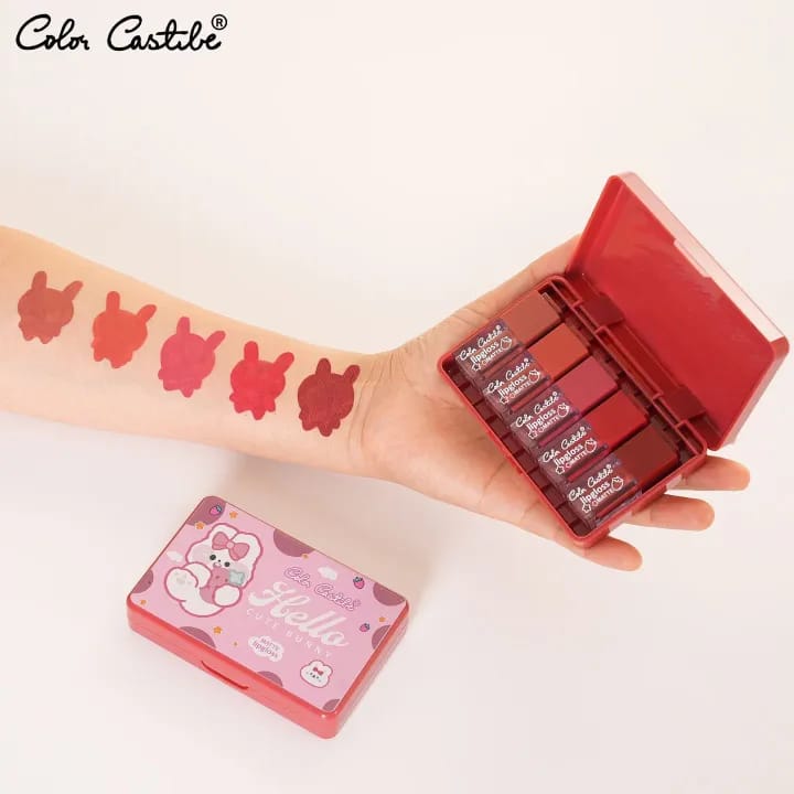 Color Castle Velvet Matte Long Lasting Lip Gloss Set – Pack of 5 - Multi Color - Image 4