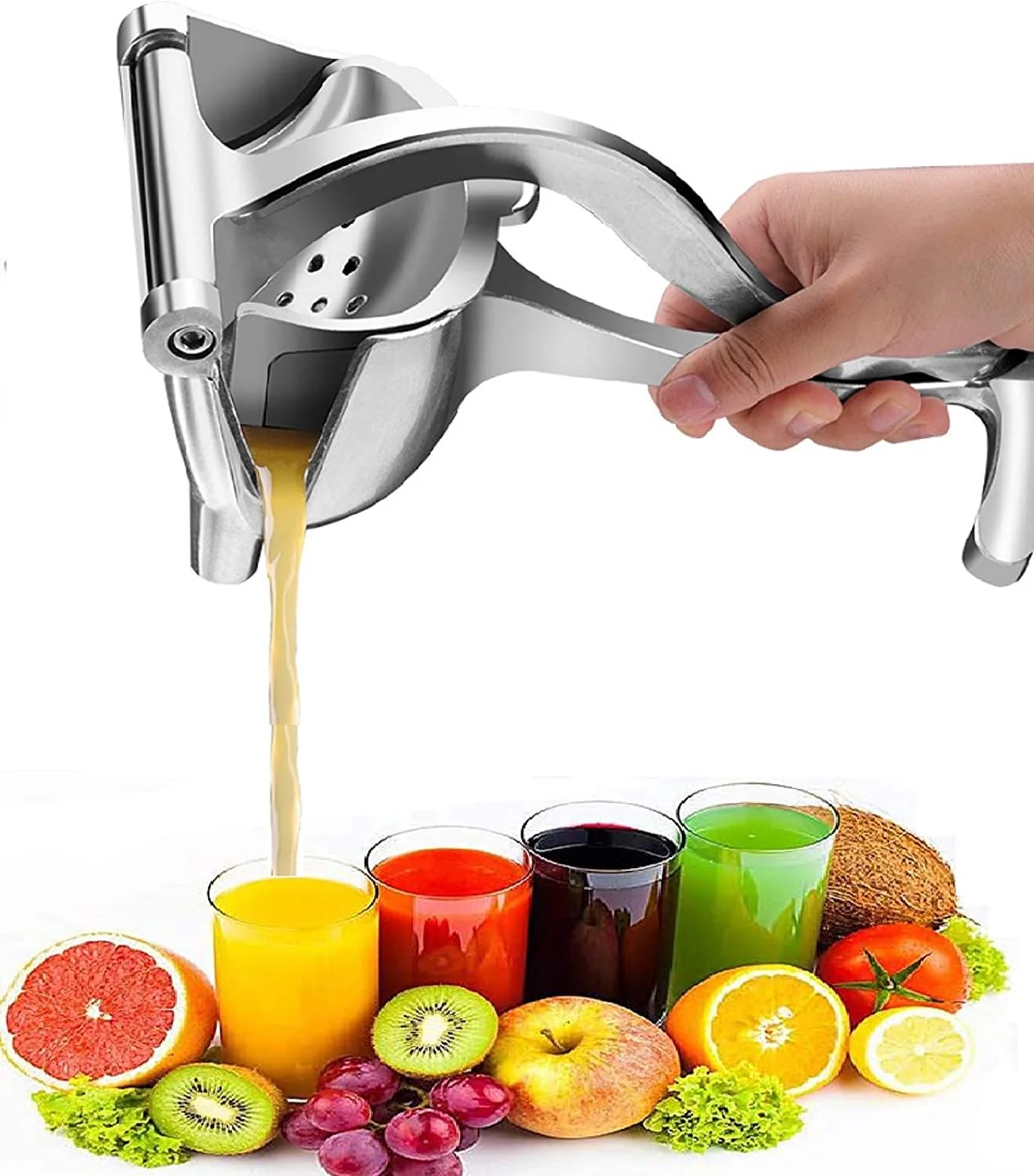 Stainless Steel Lemon Orange Clip Handheld Fruit Juicer | Durable Manual Portable Juicer | Kitchen & Baby Fruit Squeezer - Image 6