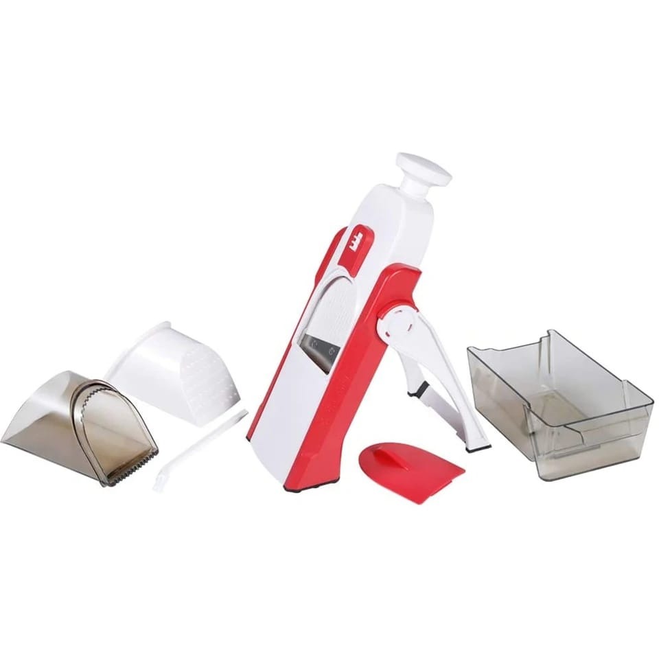 Safe-Slice Vertical Mandoline Slicer – Multi-Purpose Vegetable Cutter & Julienne Tool with Adjustable Thickness - Image 3