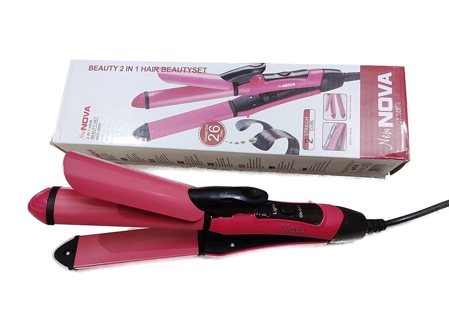 Nova 2‑in‑1 Hair Straightener & Curler | Model NHC‑2009 | Professional Styling Tool - Image 6