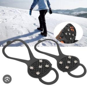 5 Studs Anti Skid Ice Snow Camping Walking Shoes Winter Safety Boots Universal Professional Climbing Crampons - 1 Pair