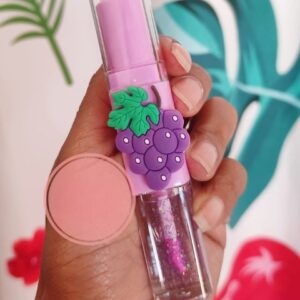2 In 1 Flavored Fruit Lip Balm Plus Lip Oil Providing Smooth Application Gentle Care - Multicolor