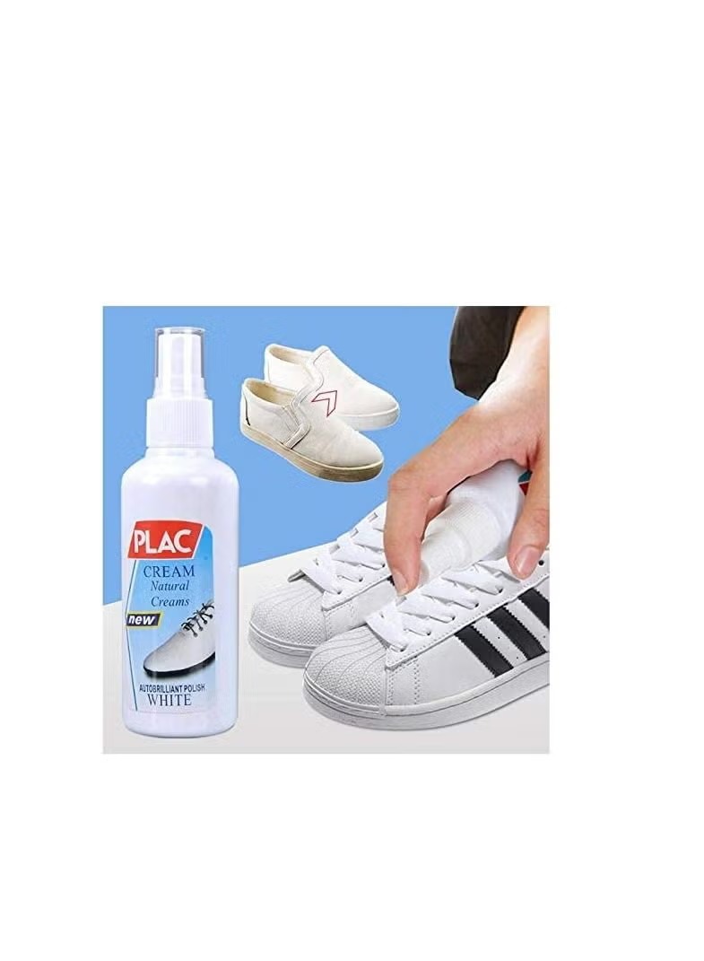 PLAC White Shoe Polish Spray – Magic Instant Cleaner for White Shoes (250ml)