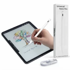 Universal Rechargeable Stylus Pen for Touchscreen Devices | Magnetic Stylus with High-Precision Tip | USB Type-C Charging | Compatible with iPad, Android & Tablets