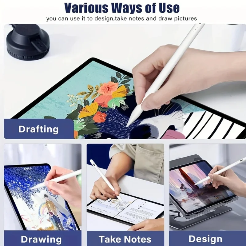 Universal Rechargeable Stylus Pen for Touchscreen Devices | Magnetic Stylus with High-Precision Tip | USB Type-C Charging | Compatible with iPad, Android & Tablets - Image 5