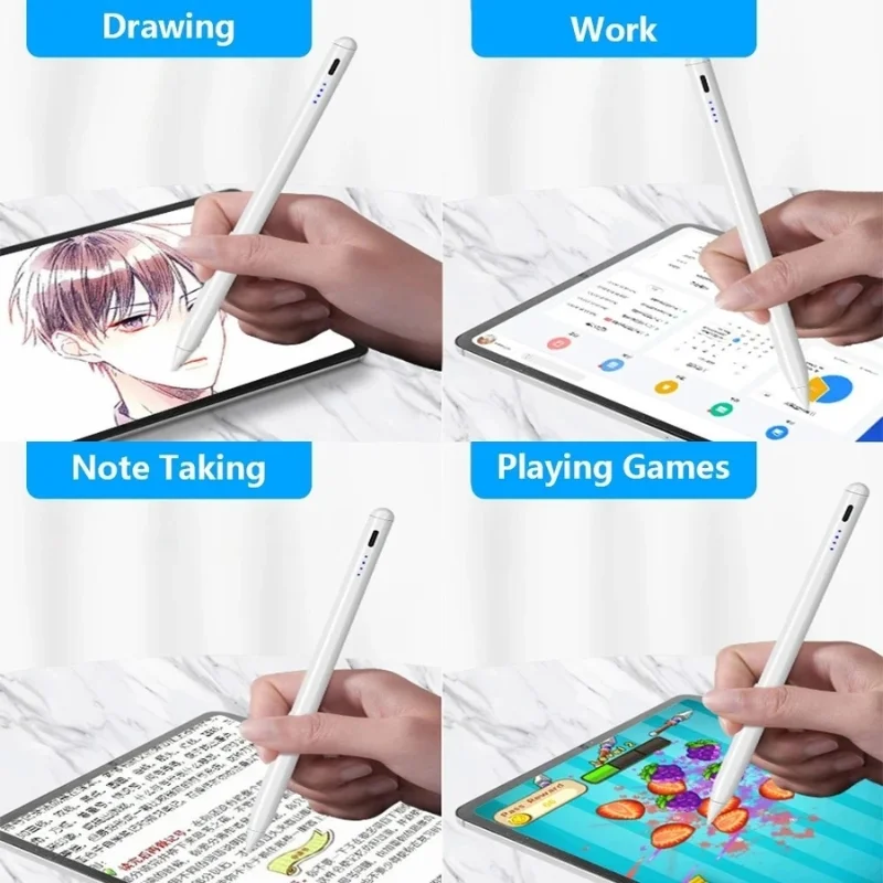 Universal Rechargeable Stylus Pen for Touchscreen Devices | Magnetic Stylus with High-Precision Tip | USB Type-C Charging | Compatible with iPad, Android & Tablets - Image 8