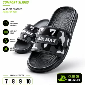 Air Max Camo Slides for Men – Lightweight Comfort Slippers