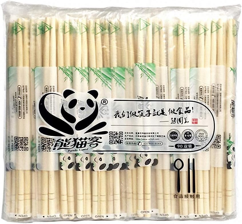 Bamboo Chopsticks - Pack of 100 Pairs (200 Sticks) Reusable Natural Wood - Image 9
