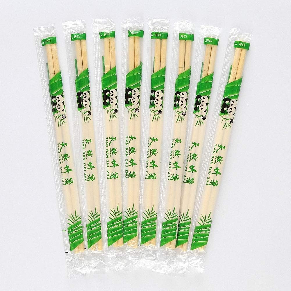 Bamboo Chopsticks - Pack of 100 Pairs (200 Sticks) Reusable Natural Wood - Image 5
