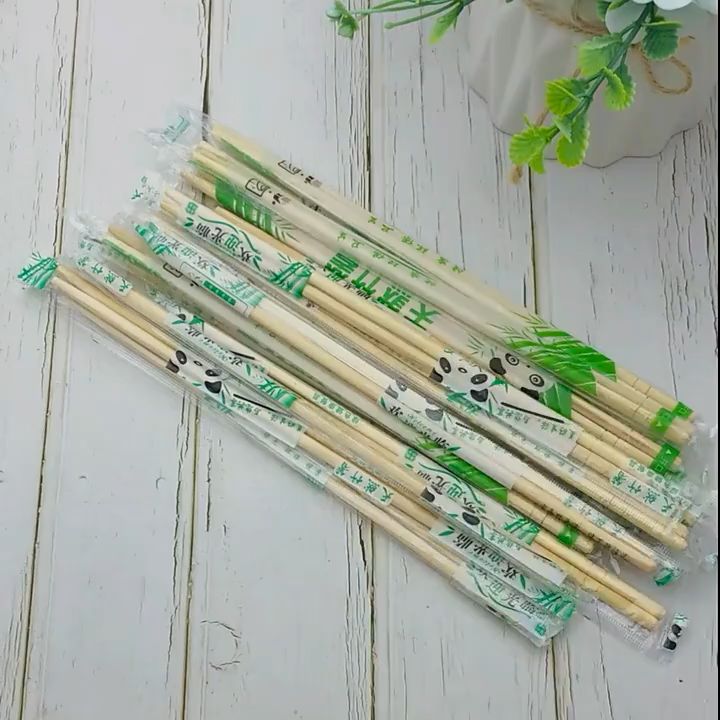 Bamboo Chopsticks - Pack of 100 Pairs (200 Sticks) Reusable Natural Wood - Image 3